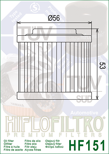 Olejový filtr HIFLOFILTRO HF151 - Obrázek 2