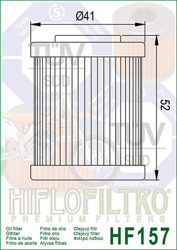 Olejový filtr HIFLOFILTRO HF157 - Obrázek 2