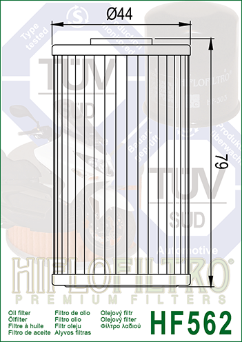 Olejový filtr HIFLOFILTRO HF562 - Obrázek 2