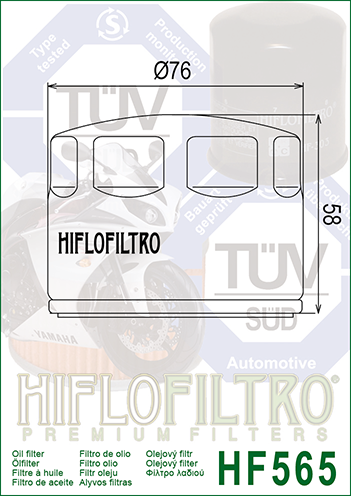 Olejový filtr HIFLOFILTRO HF565 - Obrázek 2