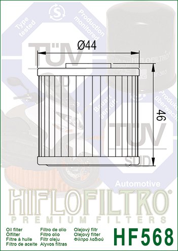 Olejový filtr HIFLOFILTRO HF568 - Obrázek 2