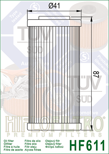 Olejový filtr HIFLOFILTRO HF611 - Obrázek 2