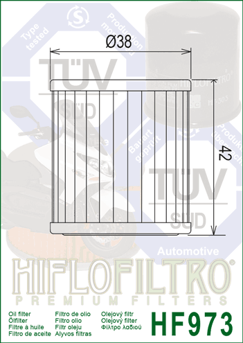 Olejový filtr HIFLOFILTRO HF973 - Obrázek 2