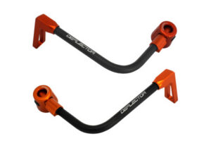 Chrániče páček ACCOSSATO DE003 s černou hadicí a kloubem right + left , aluminium