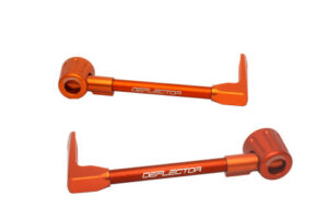 Chrániče páček ACCOSSATO DE003 s oranžovou hadicí a kloubem right + left , aluminium