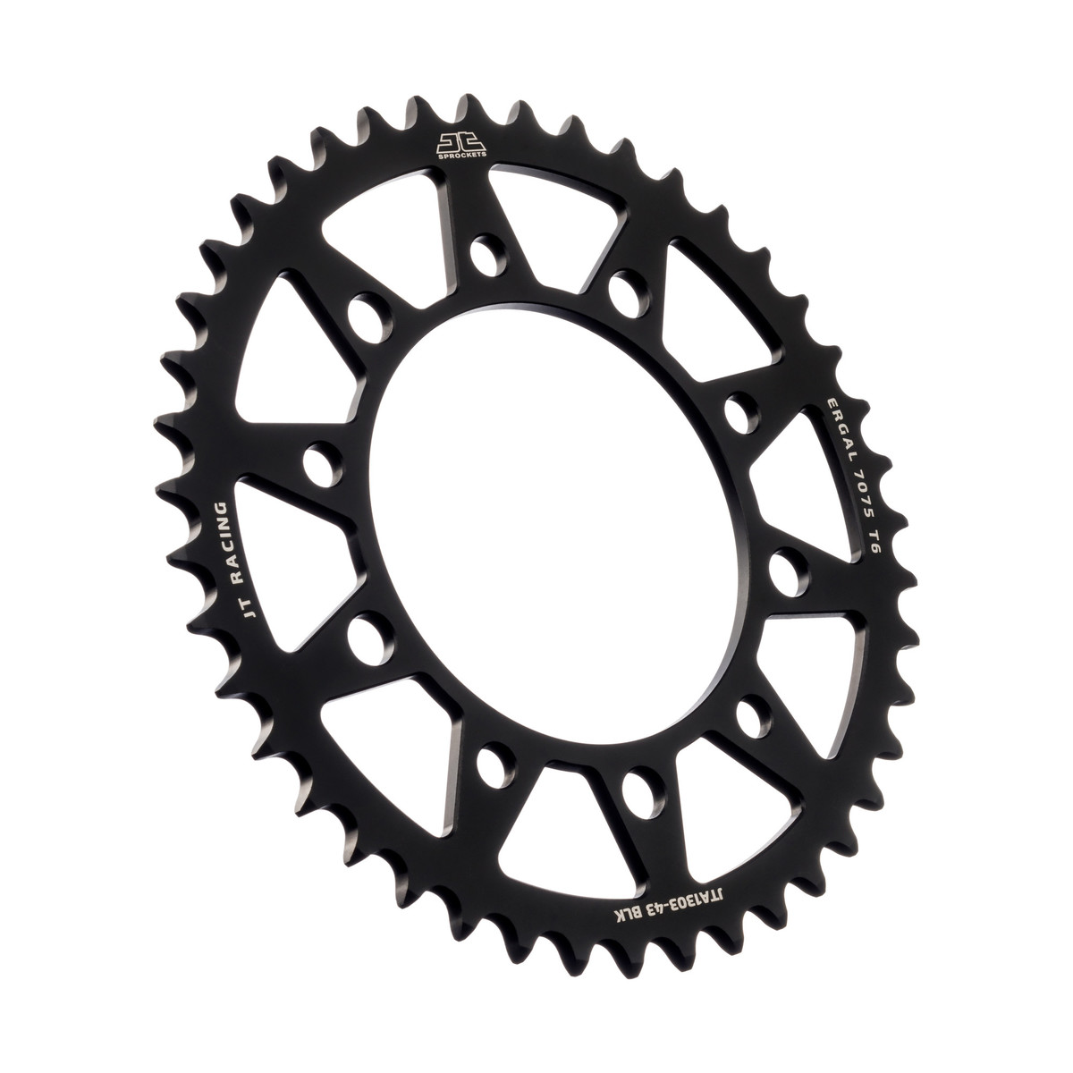 Hliníková řetězová rozeta JT JTA 1303-43BLK 43 zubů, 520 černá - Obrázek 3