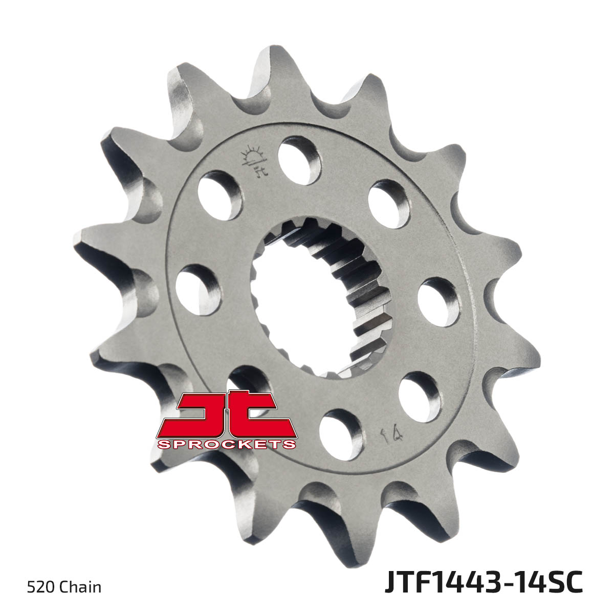 Řetězové kolečko JT JTF 1443-14SC 14 zubů, 520 Samočistící, Nízká hmotnost - Obrázek 3