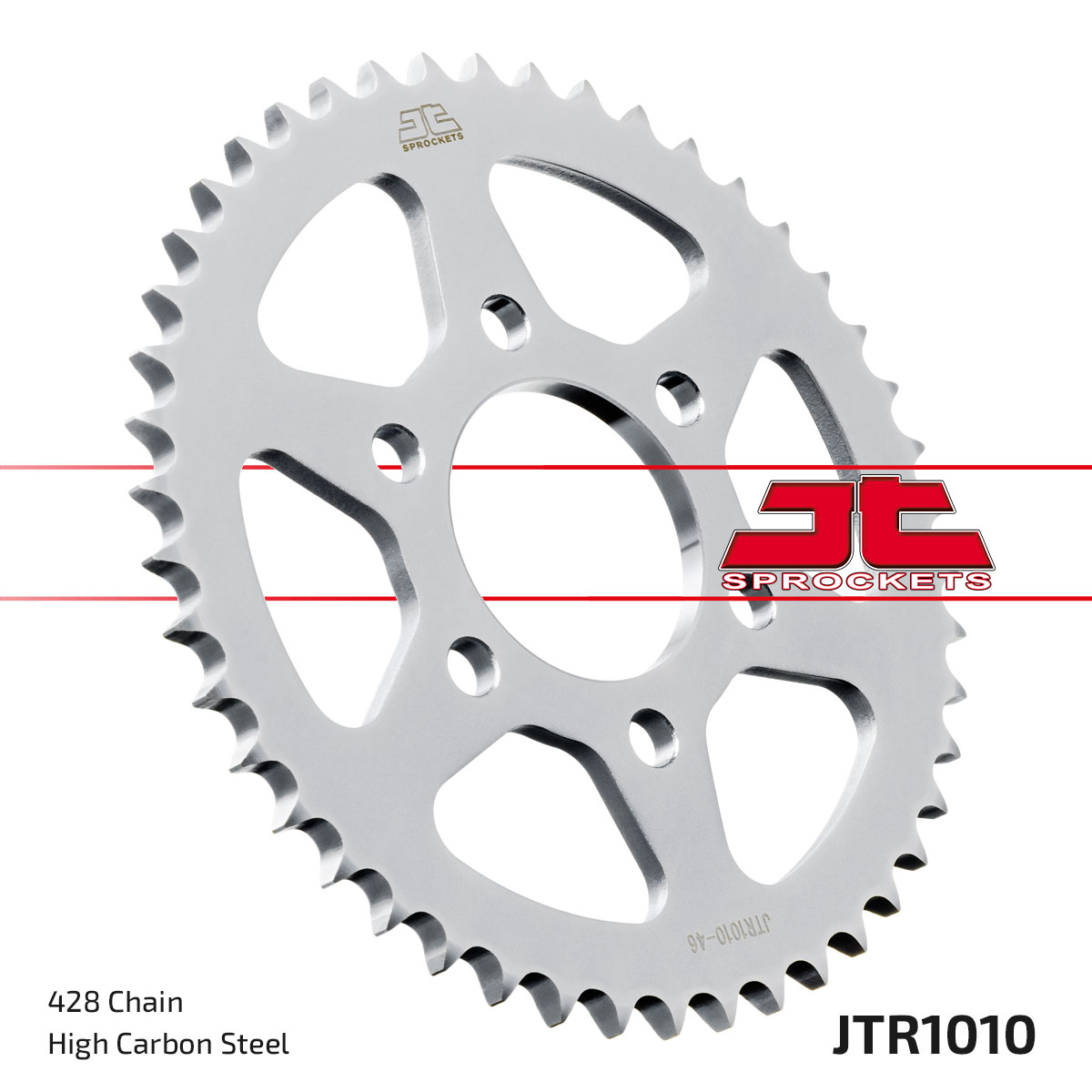 Řetězová sada D.I.D Chain - stříbrný řetěz 428 D, netěsněný, kolečko JT, rozeta JT pro BENELLI TNT 125 Tornado 2018-2021 - Obrázek 6