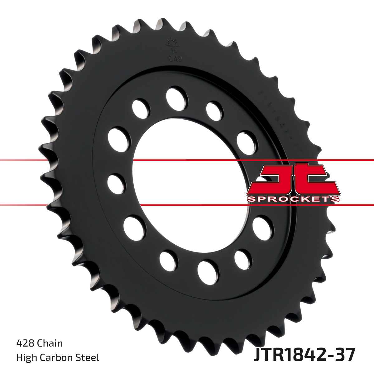 Řetězová sada D.I.D Chain - stříbrný řetěz 428 D, netěsněný, kolečko JT, rozeta JT pro YAMAHA DT 175 1974-1977 - Obrázek 6