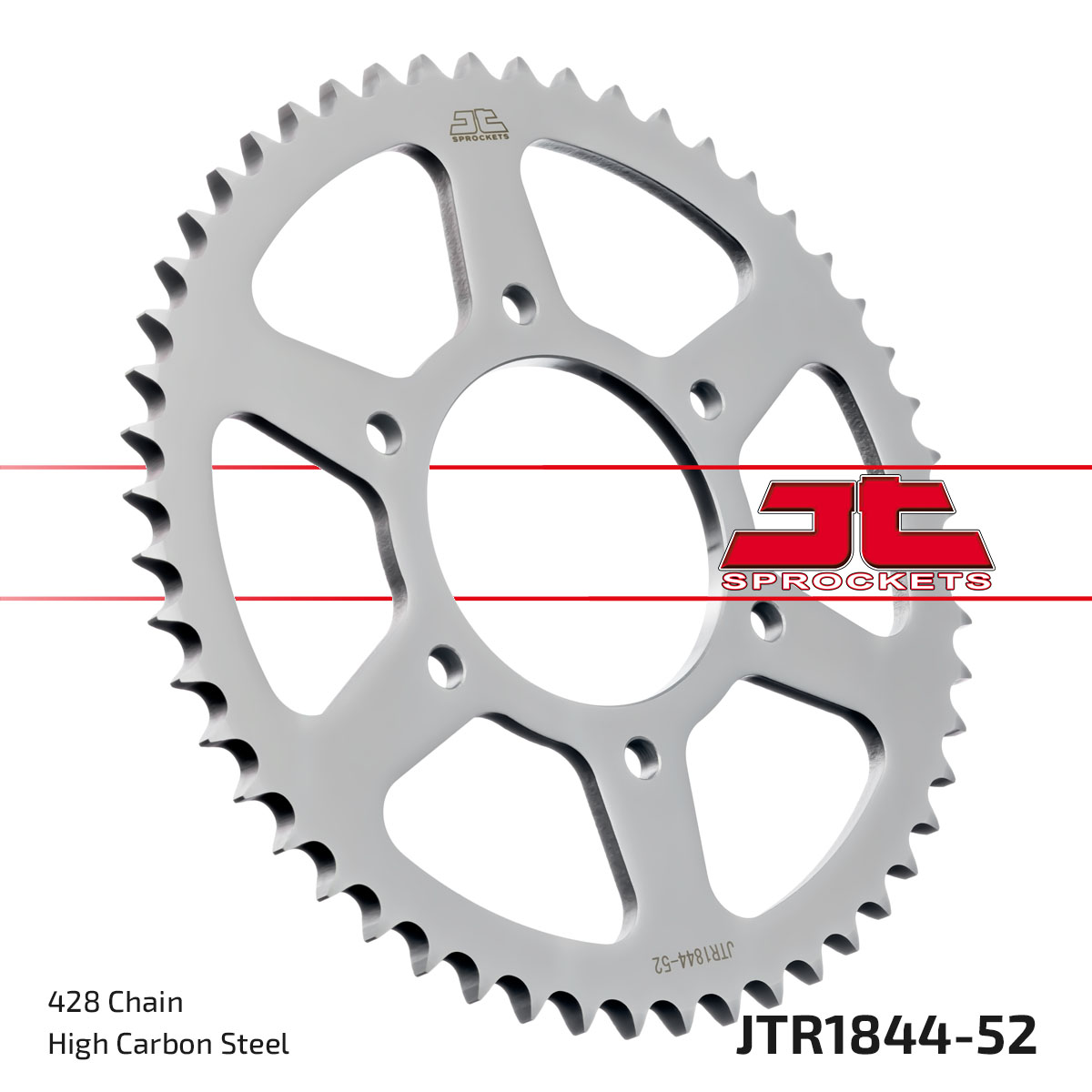 Řetězová sada D.I.D Chain - stříbrný řetěz 428 D, netěsněný, kolečko JT, rozeta JT pro YAMAHA YZF-R 125 2019-2022 - Obrázek 7
