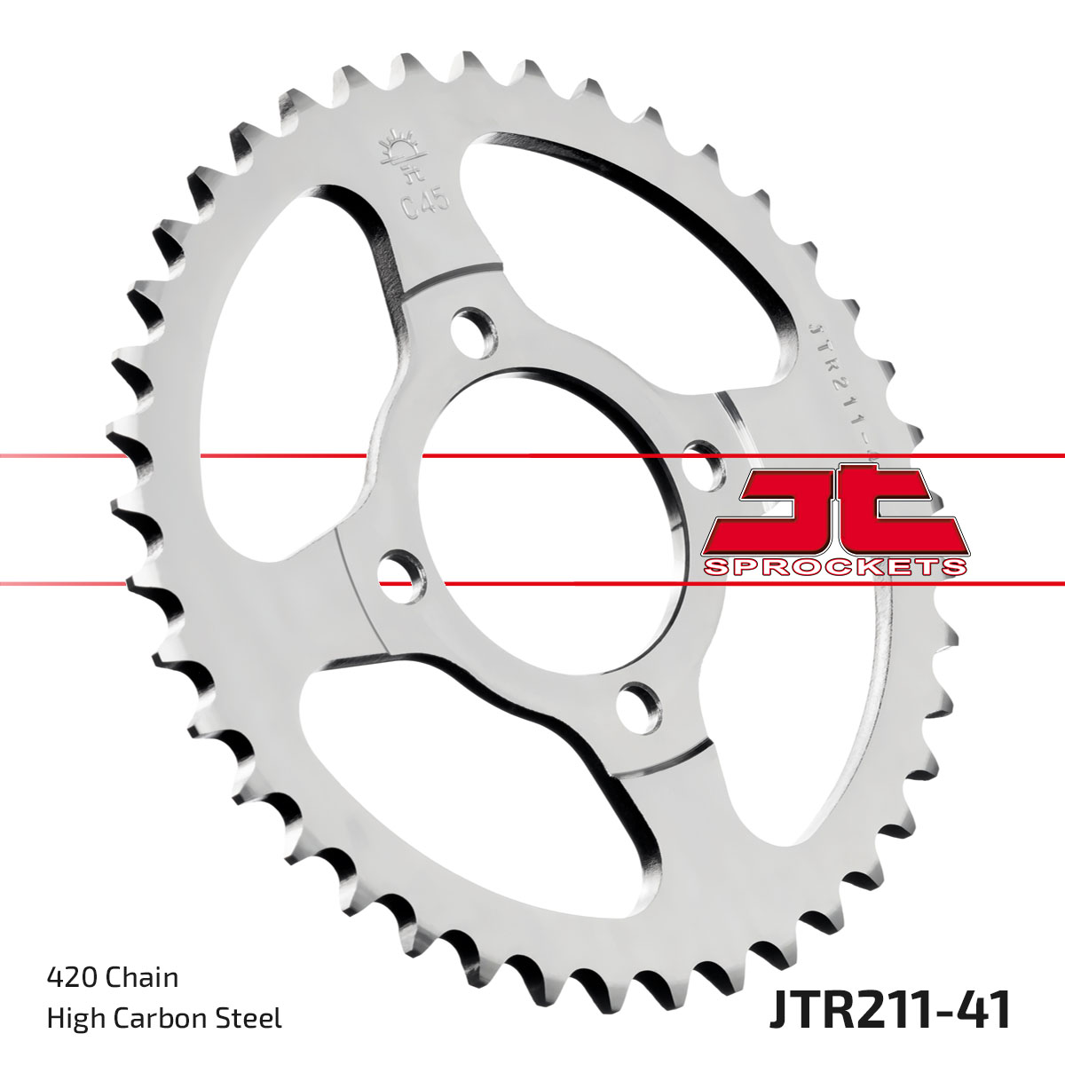 Řetězová rozeta JT JTR 211-41 41 zubů, 420 - Obrázek 3