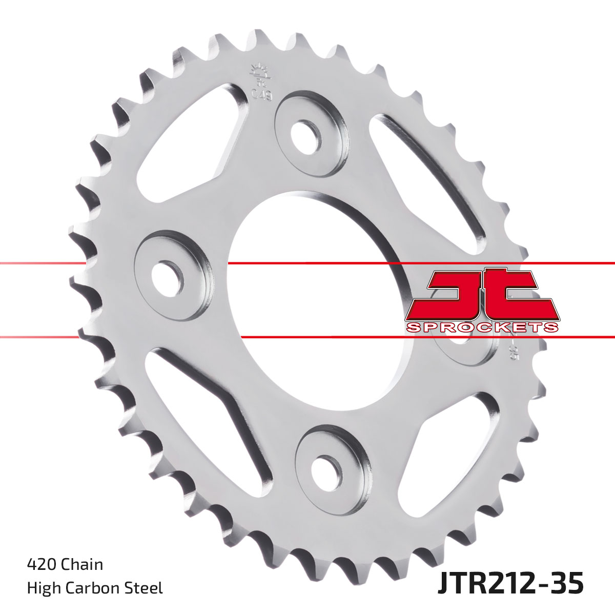 Řetězová rozeta JT JTR 212-35 35 zubů, 420 - Obrázek 3