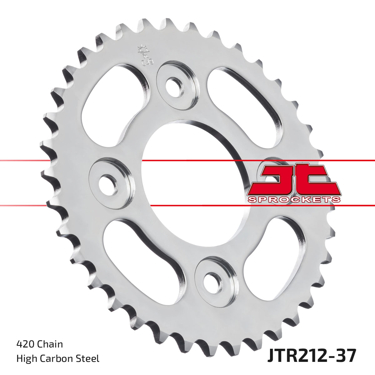 Řetězová rozeta JT JTR 212-37 37 zubů, 420 - Obrázek 3