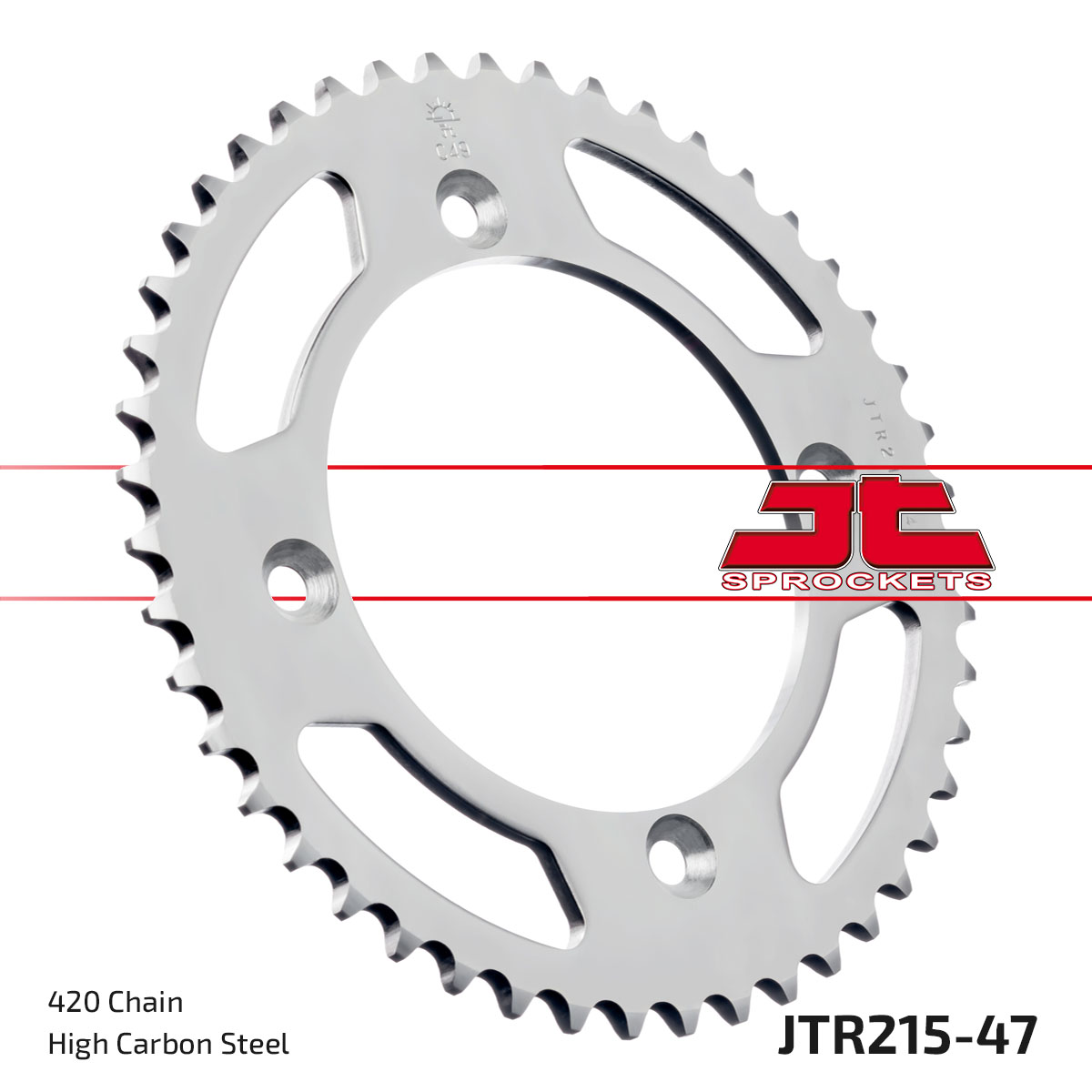 Řetězová rozeta JT JTR 215-47 47 zubů, 420 - Obrázek 3