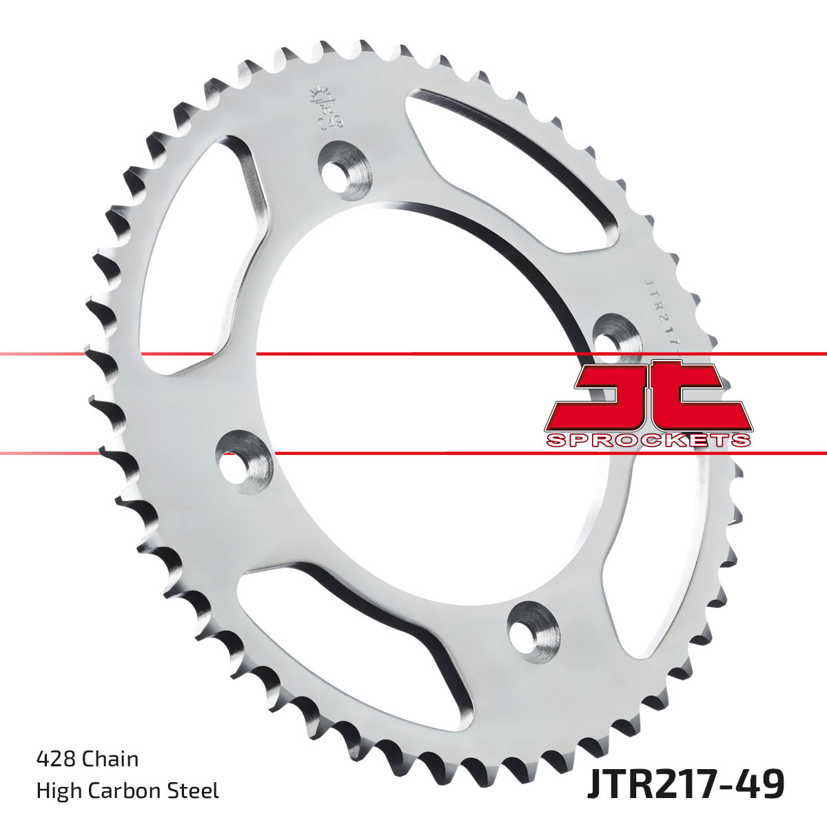 Řetězová rozeta JT JTR 217-49 49 zubů, 428 - Obrázek 3