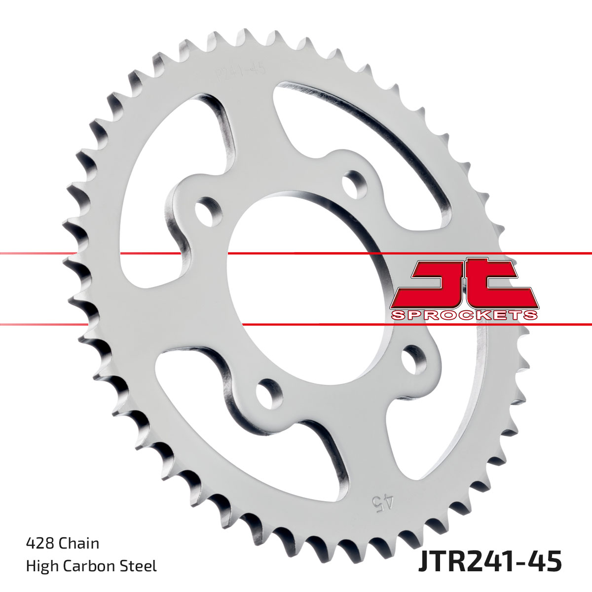 Řetězová rozeta JT JTR 241-45 45 zubů, 428 - Obrázek 3