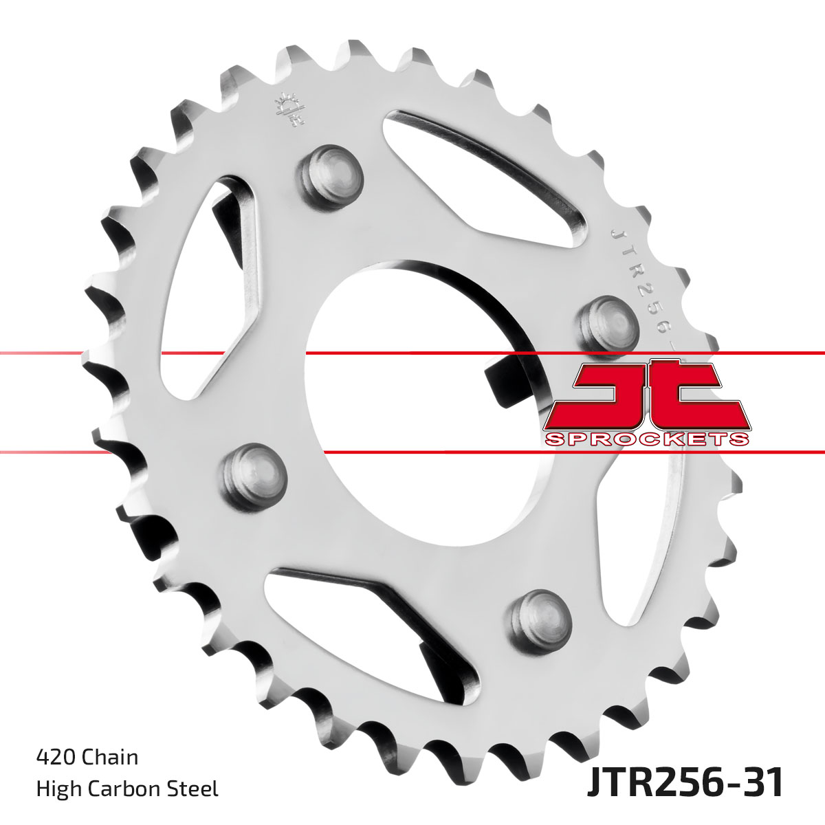 Řetězová rozeta JT JTR 256-31 31 zubů, 420 - Obrázek 3