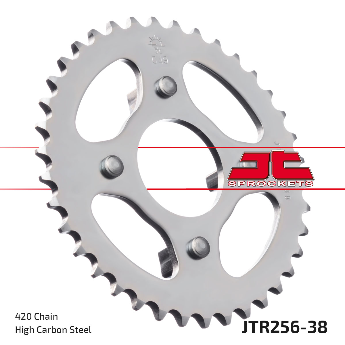 Řetězová sada D.I.D Chain - stříbrný řetěz 420 D, netěsněný, kolečko JT, rozeta JT pro HONDA ST 50 Dax 1990 - Obrázek 6