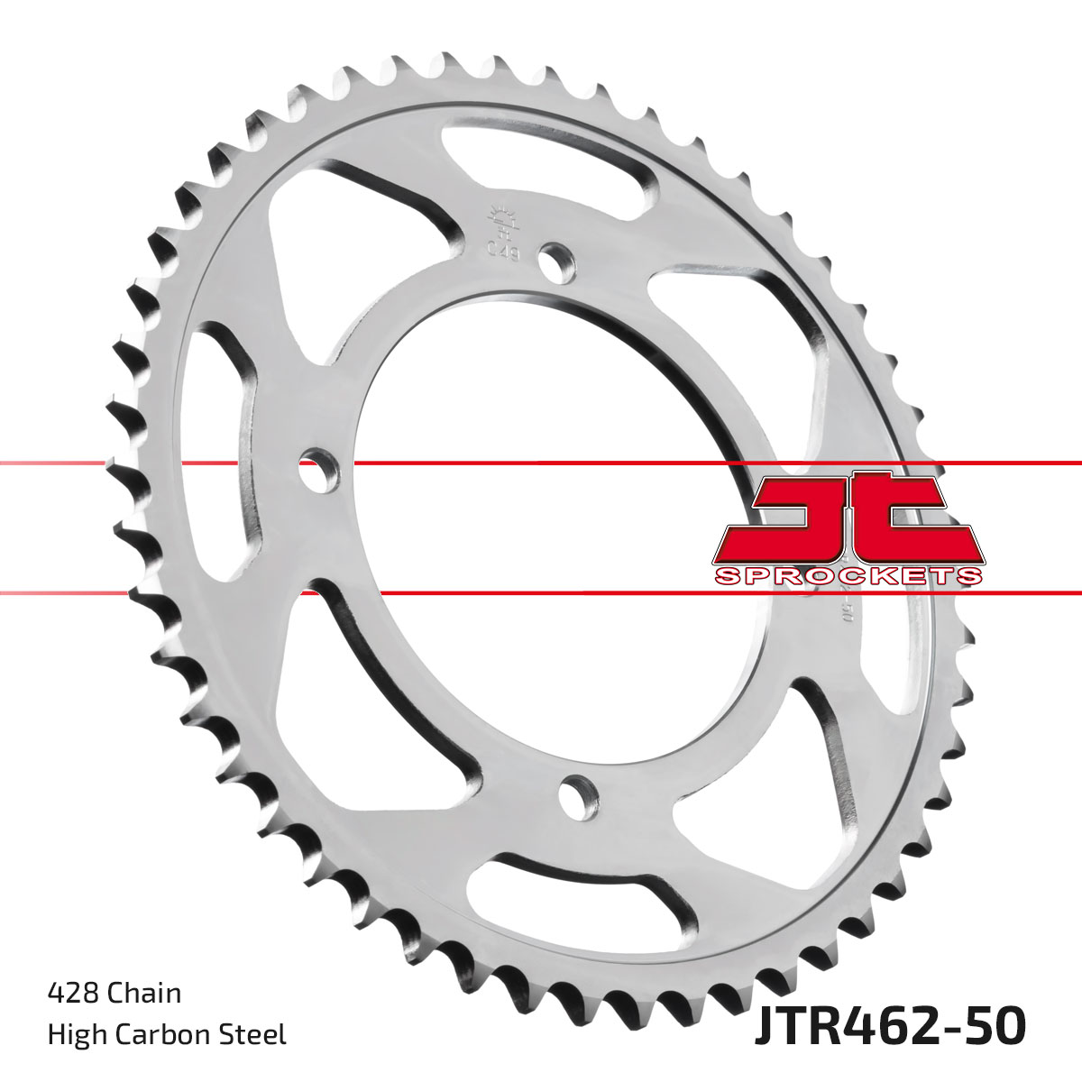 Řetězová rozeta JT JTR 462-50 50 zubů, 428 - Obrázek 3