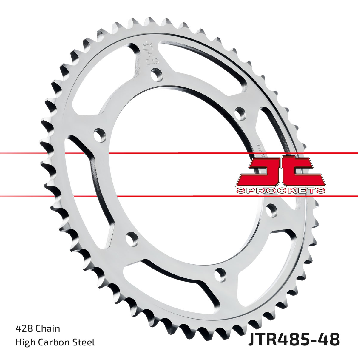 Řetězová rozeta JT JTR 485-48 48 zubů, 428 - Obrázek 3
