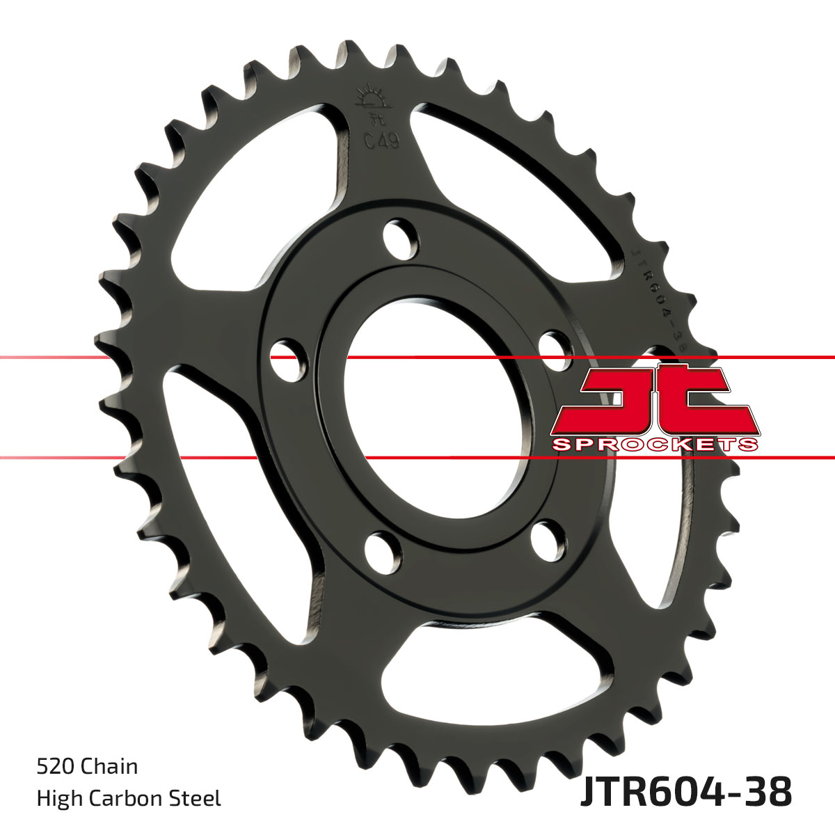 Řetězová rozeta JT JTR 604-38 38 zubů, 520 - Obrázek 3