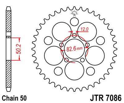 Řetězová sada D.I.D Chain - zlatý řetěz 530 VX, X-kroužek, kolečko JT, rozeta JT pro HARLEY DAVIDSON XLH 883 Sportster 1986-1990 - Obrázek 5