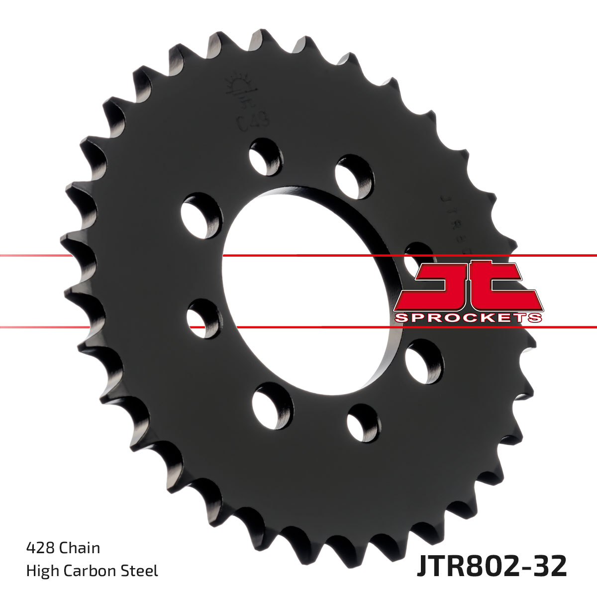 Řetězová rozeta JT JTR 802-32 32 zubů, 428 - Obrázek 3