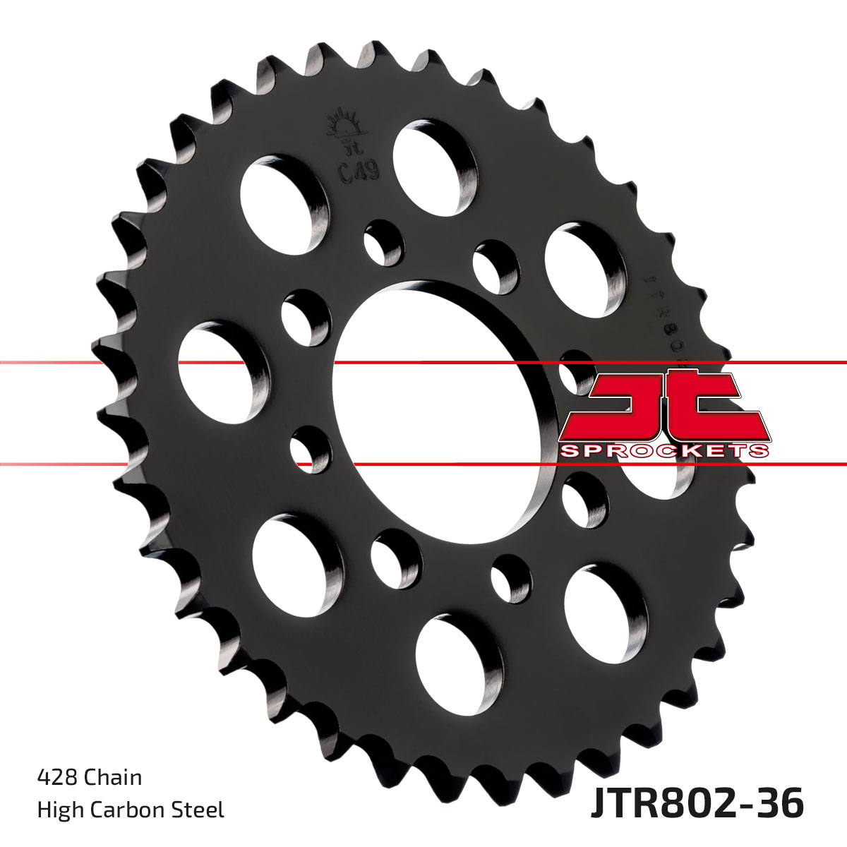 Řetězová rozeta JT JTR 802-36 36 zubů, 428 - Obrázek 3