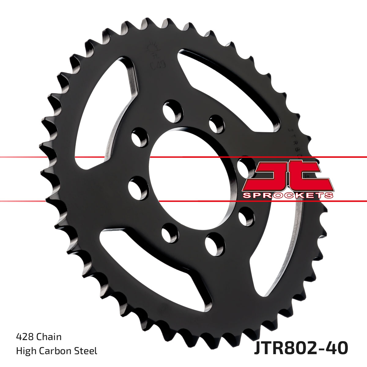 Řetězová rozeta JT JTR 802-40 40 zubů, 428 - Obrázek 3