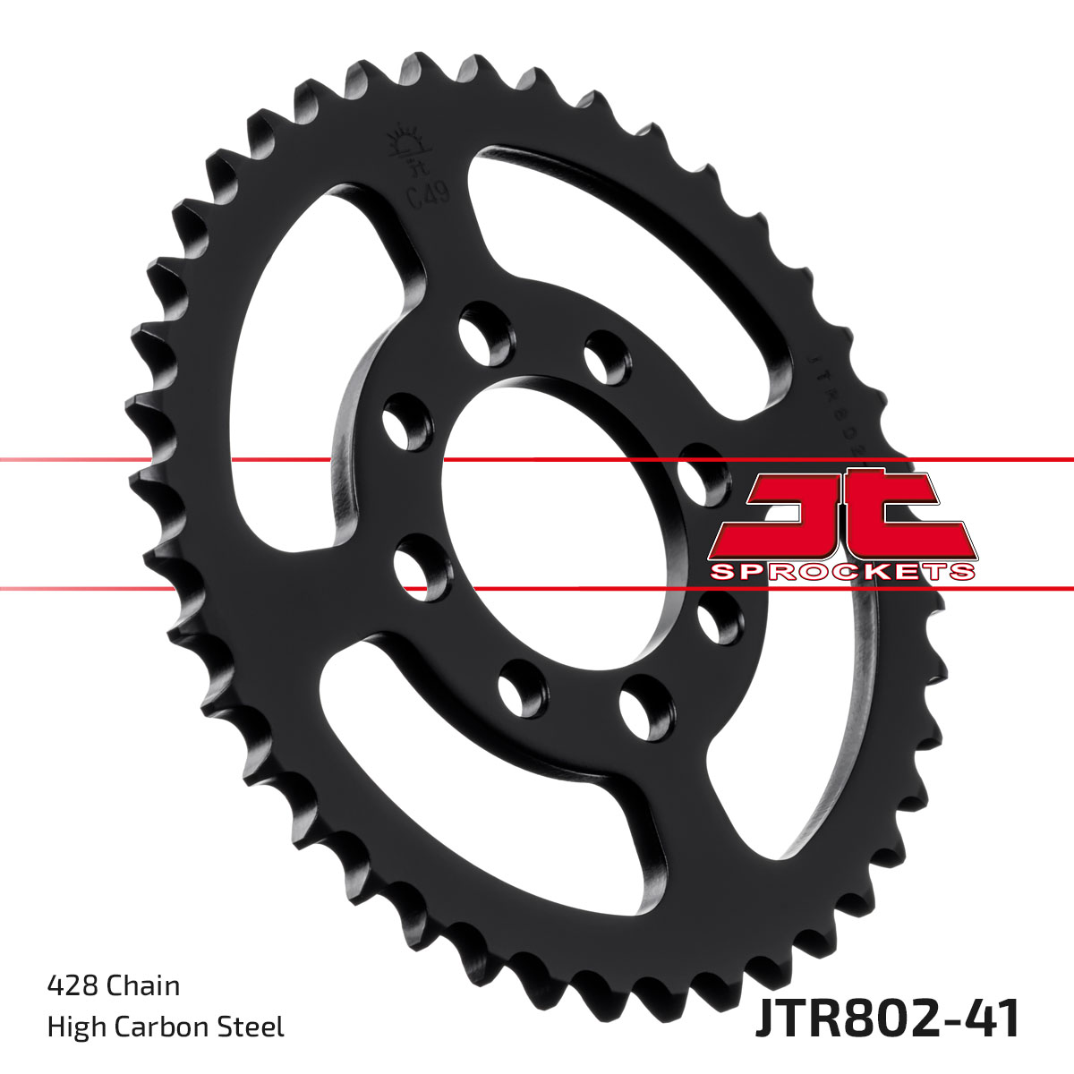 Řetězová rozeta JT JTR 802-41 41 zubů, 428 - Obrázek 3