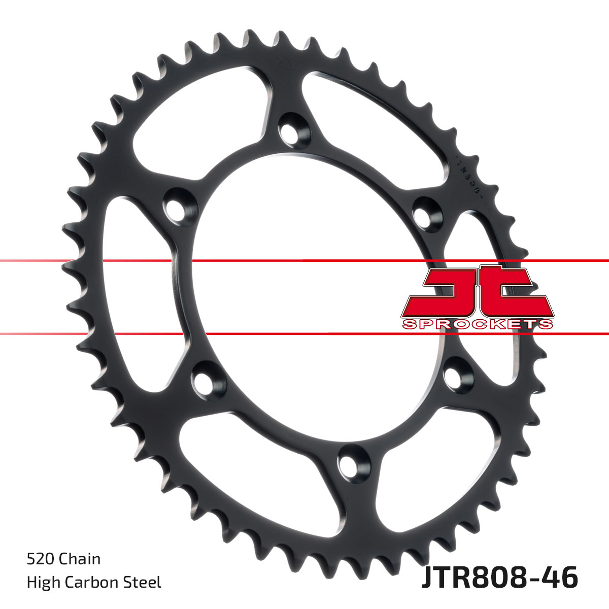 Řetězová rozeta JT JTR 808-46 46 zubů, 520 - Obrázek 3