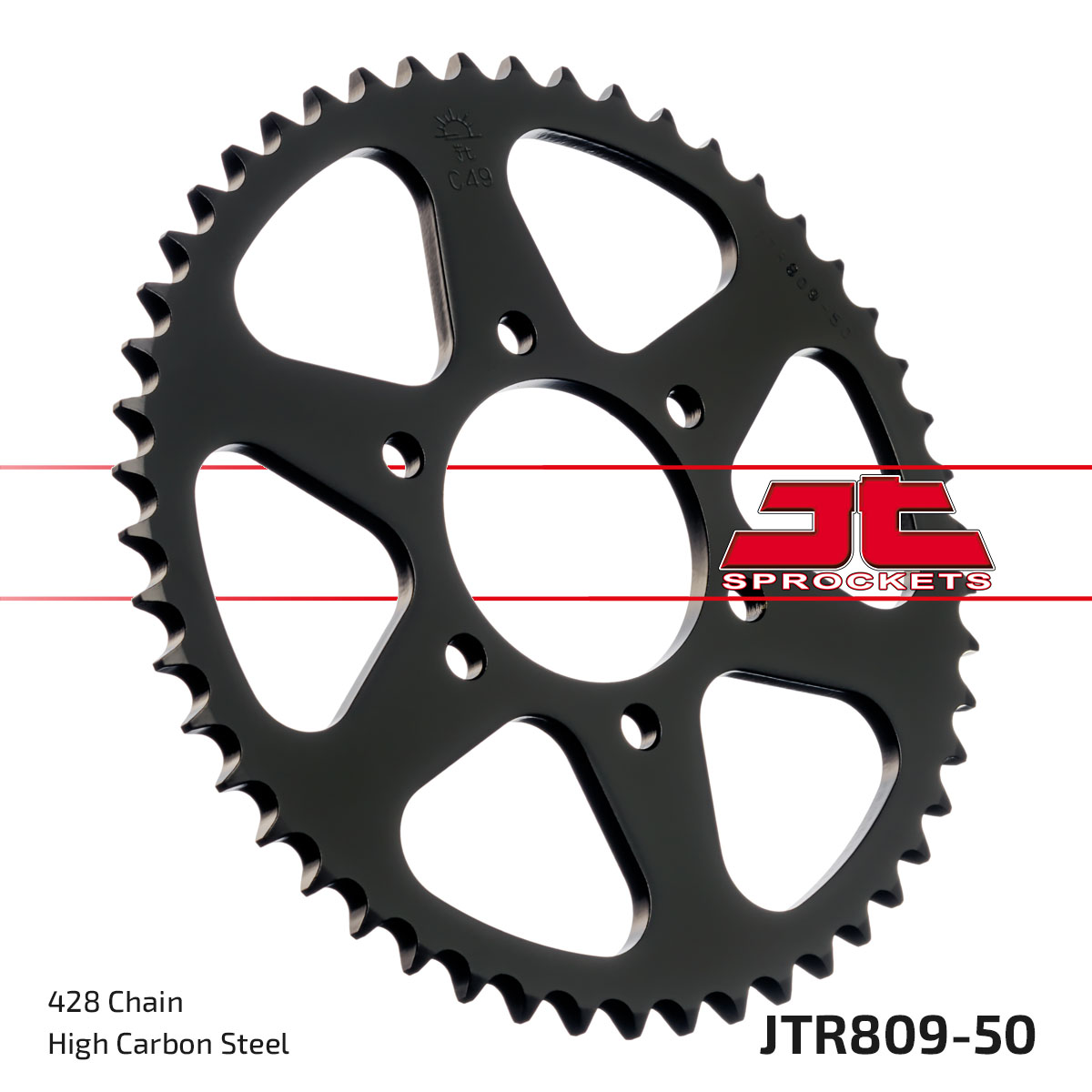 Řetězová rozeta JT JTR 809-50 50 zubů, 428 - Obrázek 3