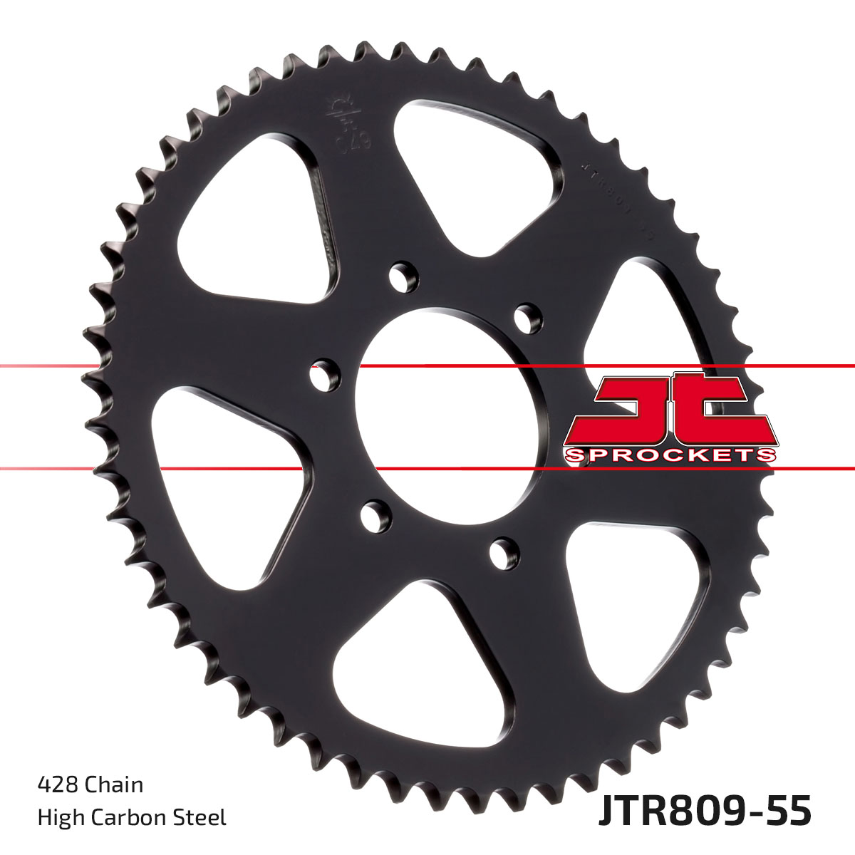 Řetězová rozeta JT JTR 809-55 55 zubů, 428 - Obrázek 3
