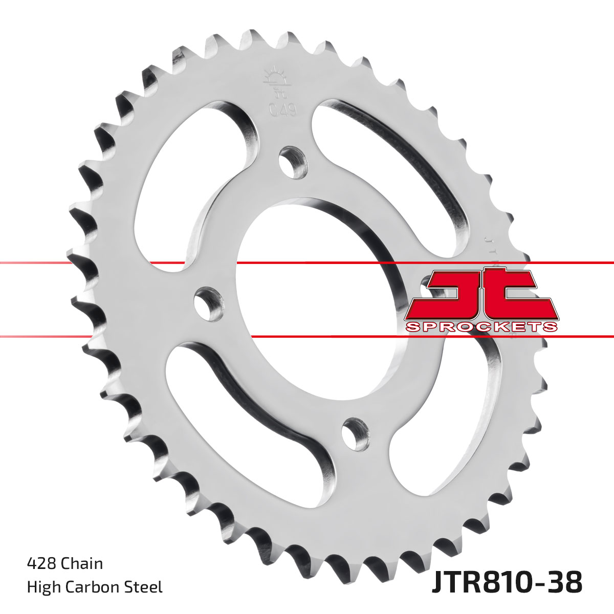 Řetězová rozeta JT JTR 810-38 38 zubů, 428 - Obrázek 3