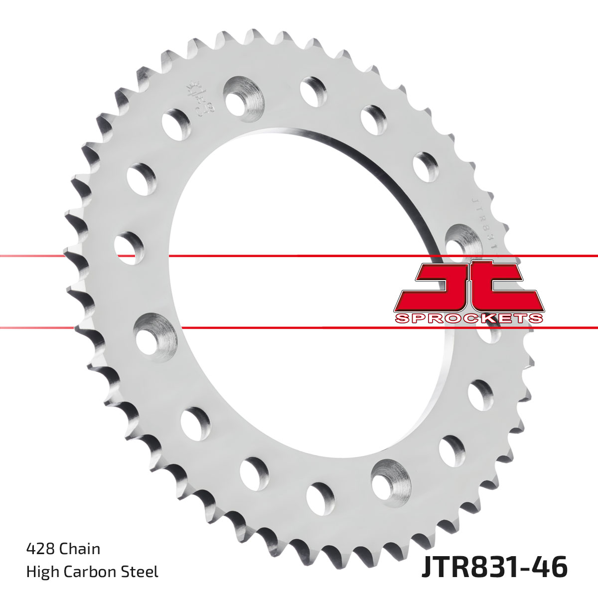 Řetězová rozeta JT JTR 831-46 46 zubů, 428 - Obrázek 3