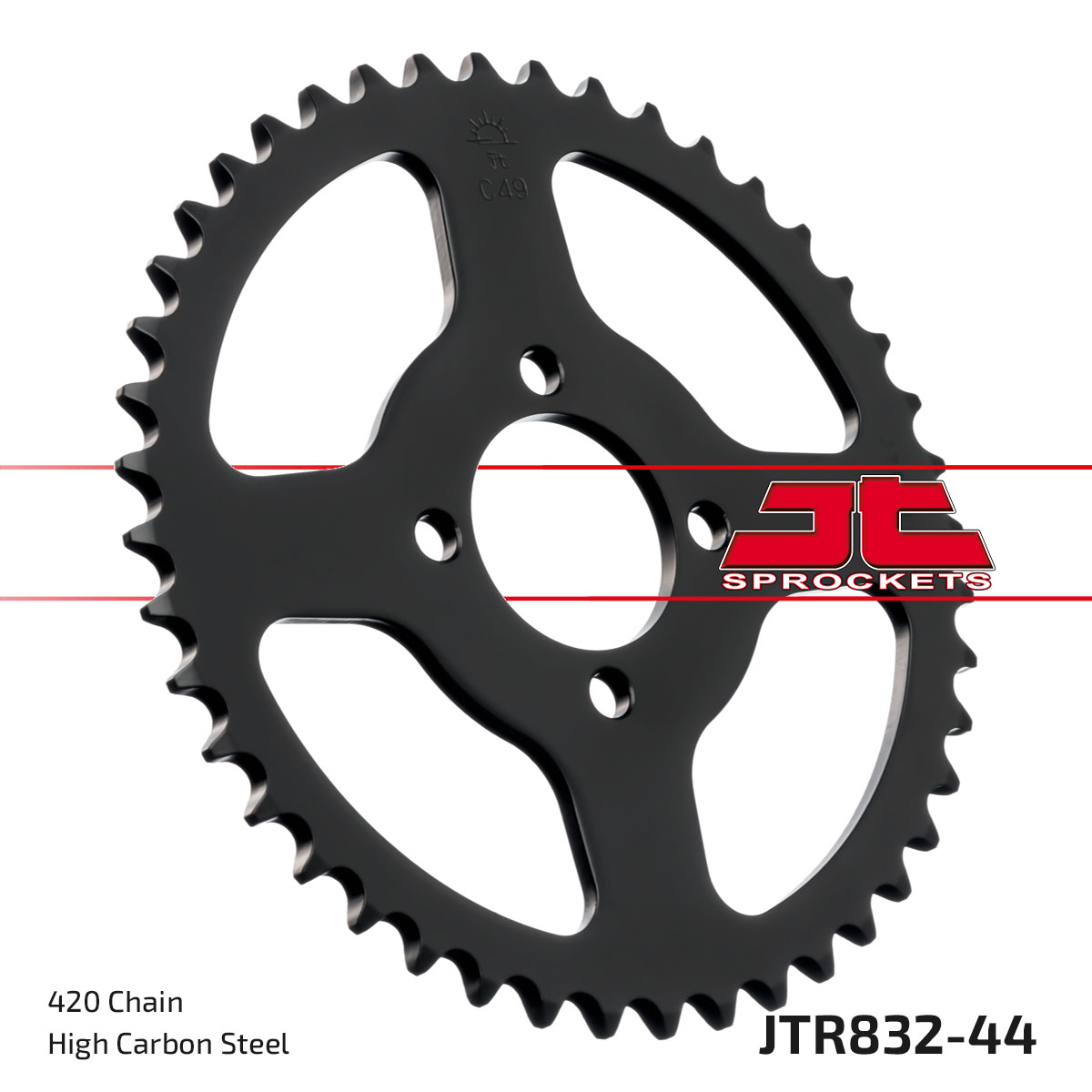 Řetězová sada D.I.D Chain - stříbrný řetěz 420 D, netěsněný, kolečko JT, rozeta JT pro YAMAHA YSR 50 1986-1992 - Obrázek 6