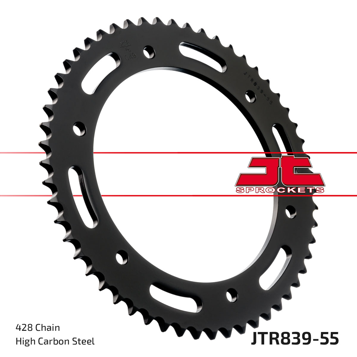 Řetězová sada D.I.D Chain - stříbrný řetěz 428 D, netěsněný, kolečko SUPERSPROX, rozeta JT pro YAMAHA DT 125 R 1988-1989 - Obrázek 6