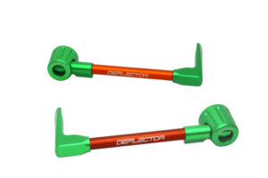 Chrániče páček ACCOSSATO DE003 s oranžovou hadicí a kloubem right + left , aluminium