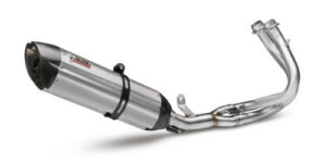 Výfuk kompletní 2x1 MIVV SUONO K.029.L7 Nerez / Karbonové víčko pro KAWASAKI ER-6n 650 2012-2016, KAWASAKI ER-6f 650 2012-2016