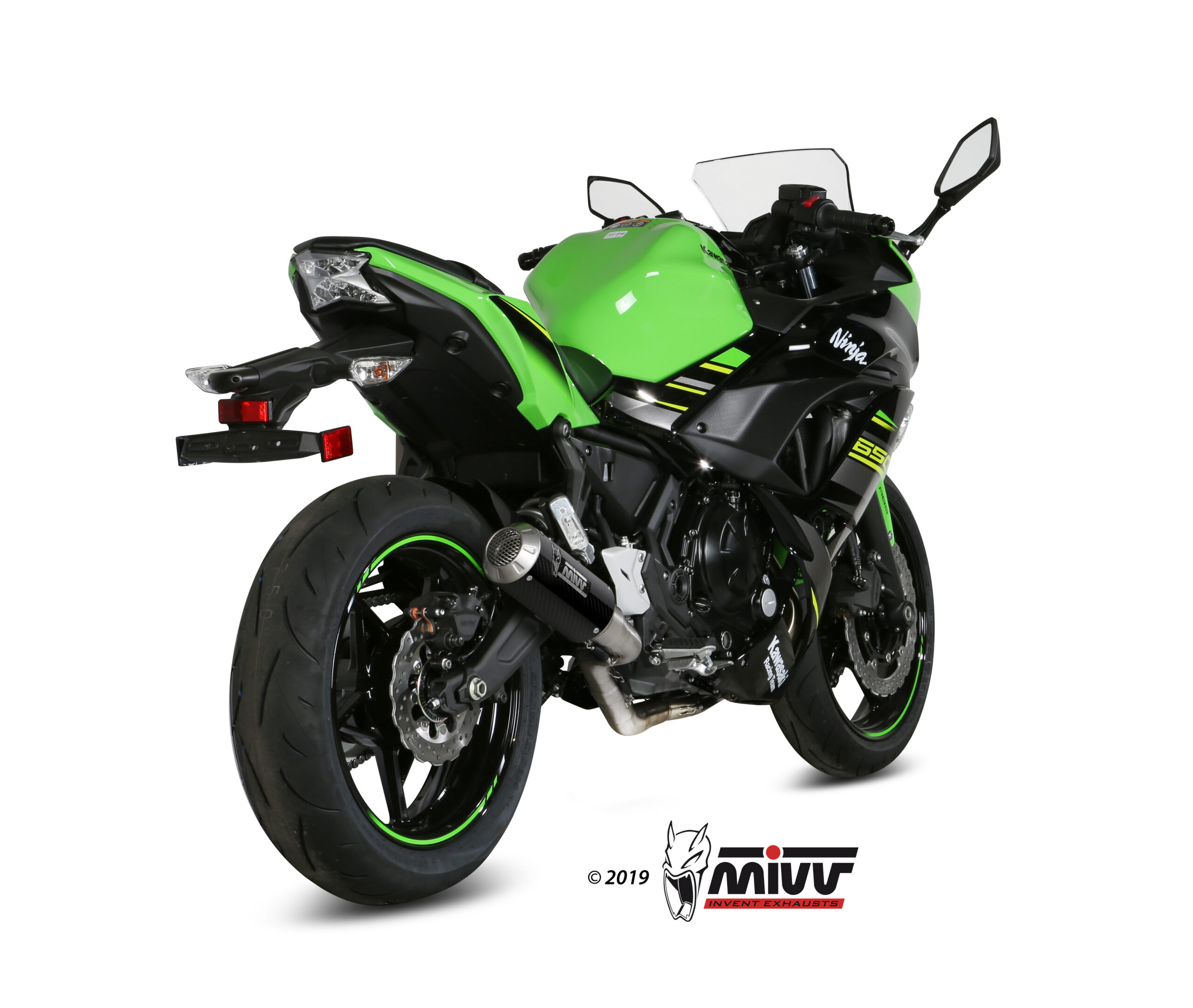 Výfuk kompletní 2x1 MIVV MK3 K.044.SM3C Karbon pro KAWASAKI Z 650 2017-2023, KAWASAKI Ninja 650 2017-2023 - Obrázek 3