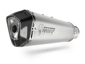 Koncovka výfuku MIVV DELTA RACE K.049.LDRX Nerez / Karbonové víčko pro KAWASAKI Versys 1000 / S / SE 2019-2024
