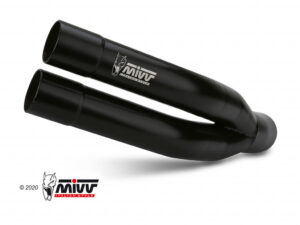 Koncovka výfuku MIVV DOUBLE GUN K.052.SDGB Černá ocel pro KAWASAKI Z 900 2020-2024