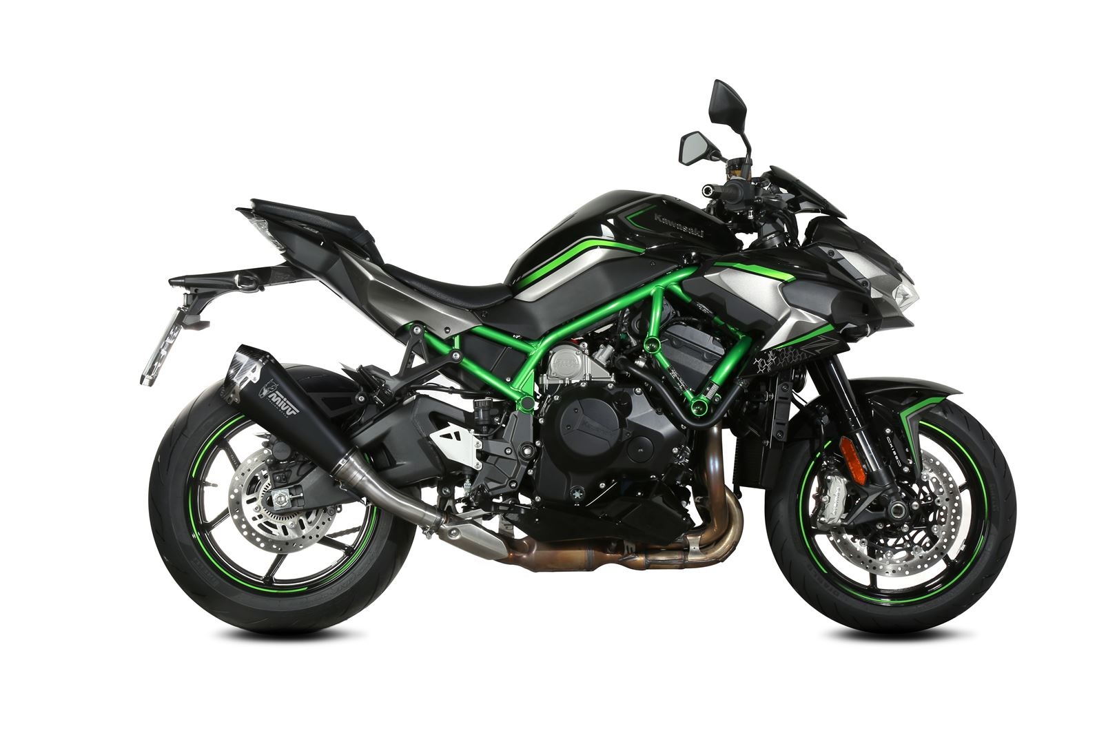 Koncovka výfuku MIVV DELTA RACE K.053.LDRB Černá nerezová ocel pro KAWASAKI Z 1000 H2 / H2 SE 2020-2024 - Obrázek 2