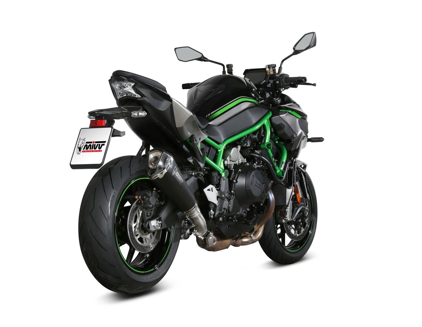 Koncovka výfuku MIVV DELTA RACE K.053.LDRB Černá nerezová ocel pro KAWASAKI Z 1000 H2 / H2 SE 2020-2024 - Obrázek 3