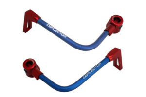 Chrániče páček ACCOSSATO DE003 s modrou hadicí a kloubem right + left , aluminium