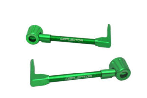 Chrániče páček ACCOSSATO DE003 se zelenou hadicí a kloubem right + left , aluminium