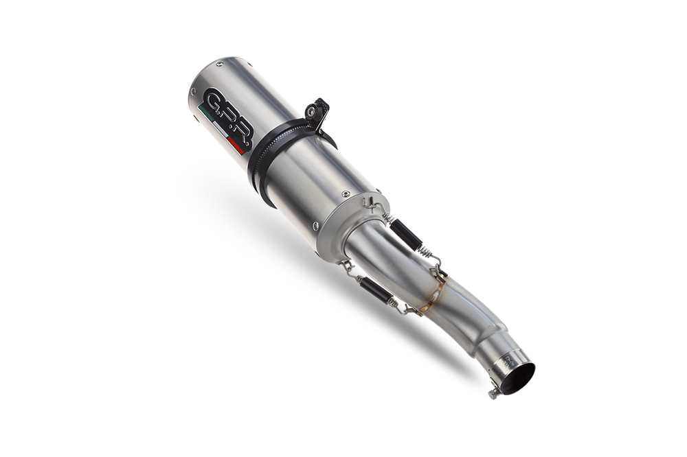 Dvojitá koncovka výfuku GPR M3 H.52.M3.INOX Broušená nerezová ocel pro HONDA CB 900 F Hornet 2002-2005 - Obrázek 4