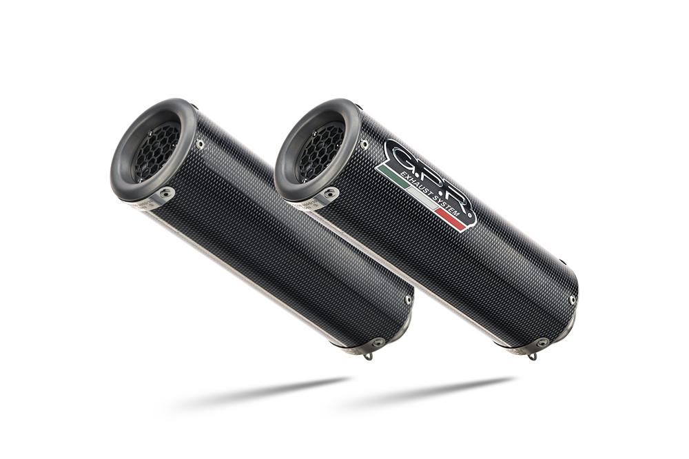 Dvojitá koncovka výfuku GPR M3 H.65.M3.PP Broušená nerezová ocel pro HONDA VFR 800 (ABS) 2002-2013