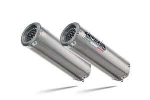 Dvojitá koncovka výfuku GPR M3 H.65.M3.TN Broušený titan pro HONDA VFR 800 (ABS) 2002-2013