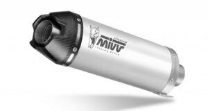Koncovka výfuku MIVV AK-1 K.061.L4K Titan s uhlíkovým krytem pro KAWASAKI Z 500 / SE 2024-2025